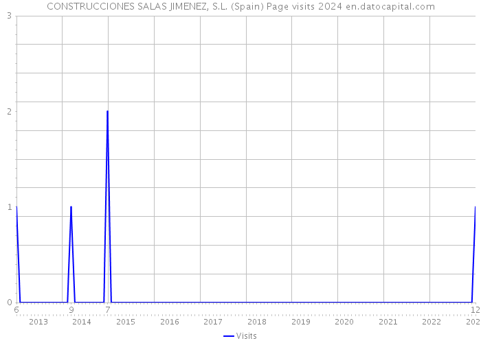 CONSTRUCCIONES SALAS JIMENEZ, S.L. (Spain) Page visits 2024 