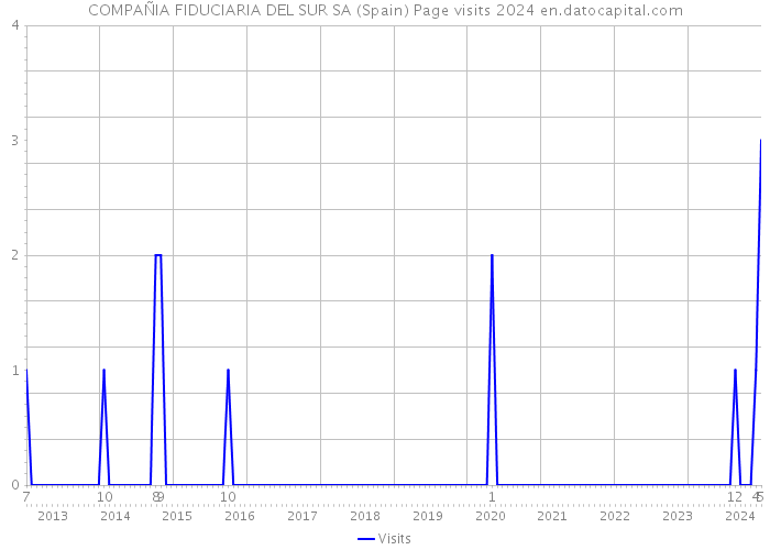 COMPAÑIA FIDUCIARIA DEL SUR SA (Spain) Page visits 2024 