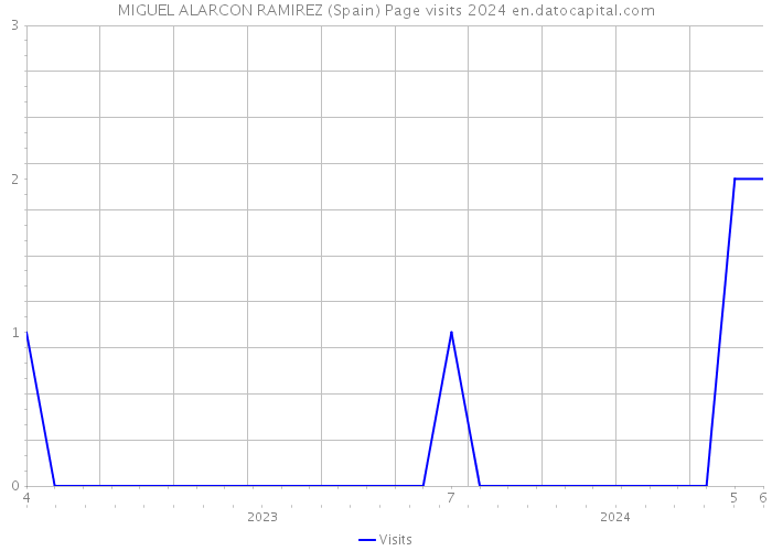 MIGUEL ALARCON RAMIREZ (Spain) Page visits 2024 
