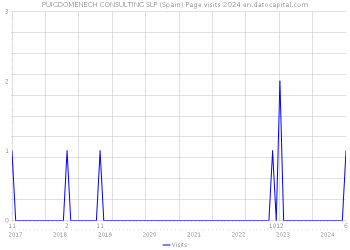 PUIGDOMENECH CONSULTING SLP (Spain) Page visits 2024 