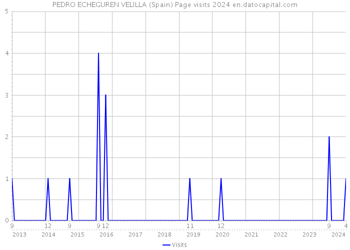 PEDRO ECHEGUREN VELILLA (Spain) Page visits 2024 