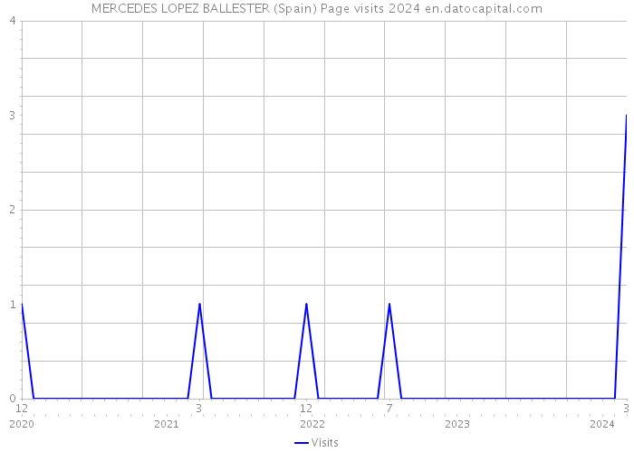 MERCEDES LOPEZ BALLESTER (Spain) Page visits 2024 