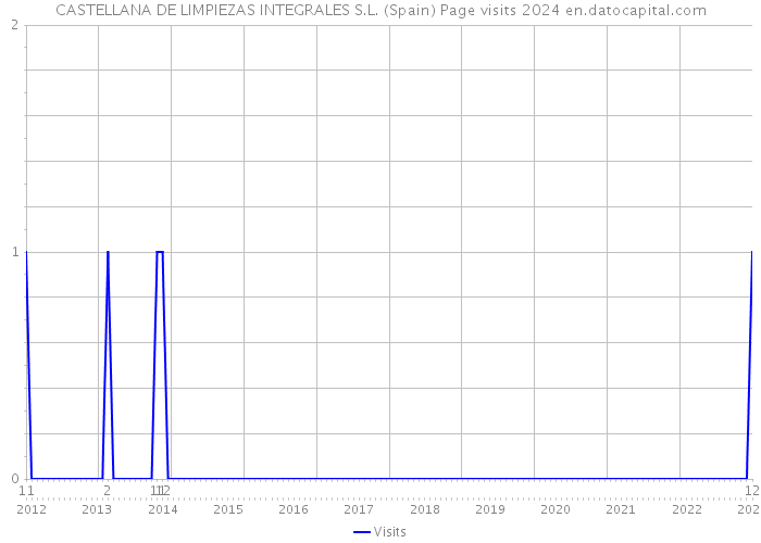 CASTELLANA DE LIMPIEZAS INTEGRALES S.L. (Spain) Page visits 2024 
