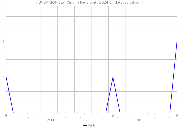 FUNDACION SEPI (Spain) Page visits 2024 