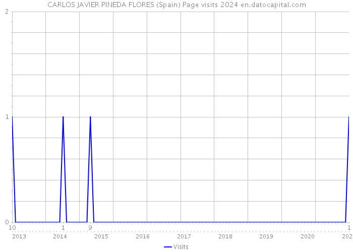 CARLOS JAVIER PINEDA FLORES (Spain) Page visits 2024 