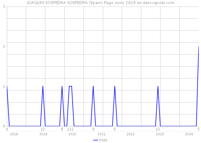 JOAQUIN SOSPEDRA SOSPEDRA (Spain) Page visits 2024 