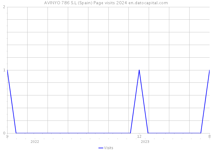 AVINYO 786 S.L (Spain) Page visits 2024 