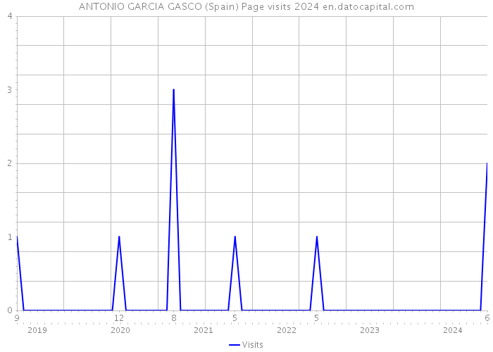 ANTONIO GARCIA GASCO (Spain) Page visits 2024 