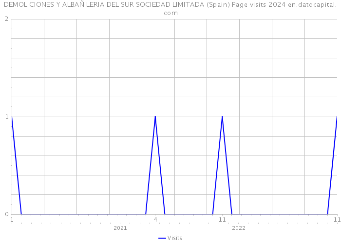 DEMOLICIONES Y ALBAÑILERIA DEL SUR SOCIEDAD LIMITADA (Spain) Page visits 2024 