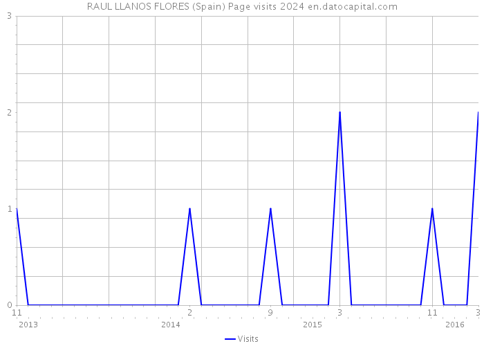 RAUL LLANOS FLORES (Spain) Page visits 2024 