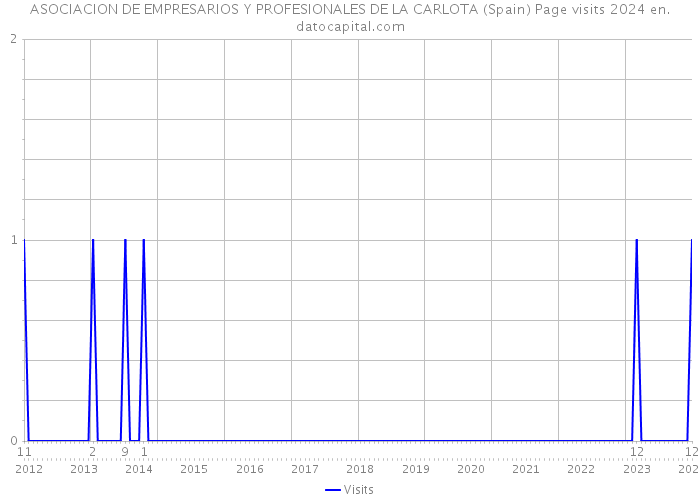 ASOCIACION DE EMPRESARIOS Y PROFESIONALES DE LA CARLOTA (Spain) Page visits 2024 