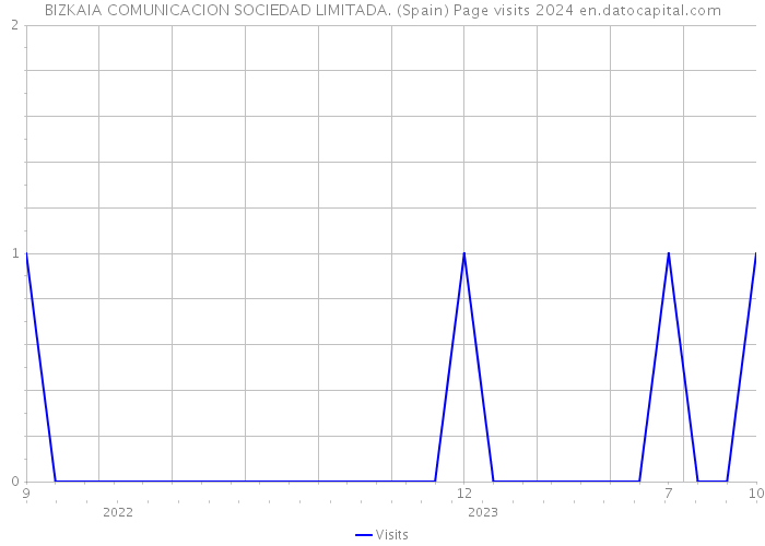 BIZKAIA COMUNICACION SOCIEDAD LIMITADA. (Spain) Page visits 2024 