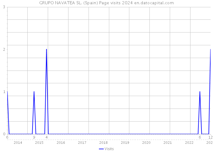 GRUPO NAVATEA SL. (Spain) Page visits 2024 