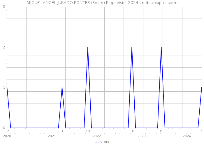 MIGUEL ANGEL JURADO PONTES (Spain) Page visits 2024 