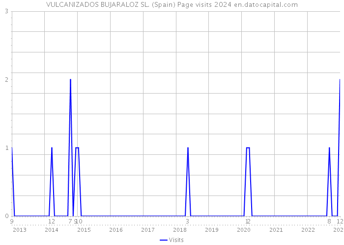 VULCANIZADOS BUJARALOZ SL. (Spain) Page visits 2024 