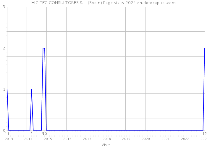 HIGITEC CONSULTORES S.L. (Spain) Page visits 2024 