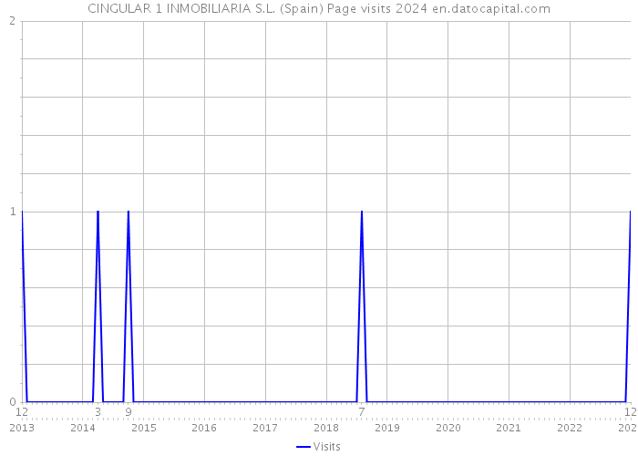 CINGULAR 1 INMOBILIARIA S.L. (Spain) Page visits 2024 