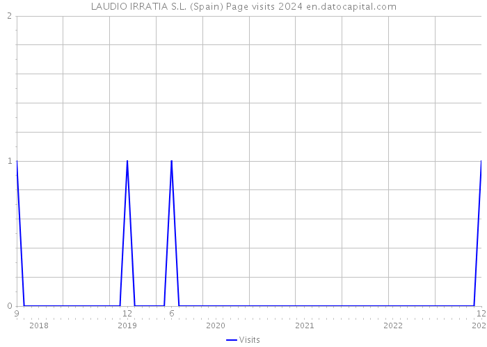 LAUDIO IRRATIA S.L. (Spain) Page visits 2024 