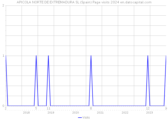 APICOLA NORTE DE EXTREMADURA SL (Spain) Page visits 2024 