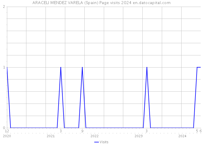 ARACELI MENDEZ VARELA (Spain) Page visits 2024 