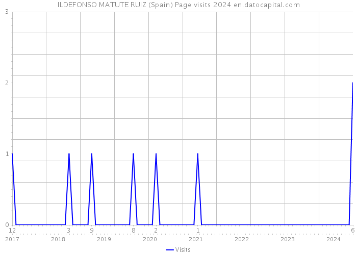 ILDEFONSO MATUTE RUIZ (Spain) Page visits 2024 