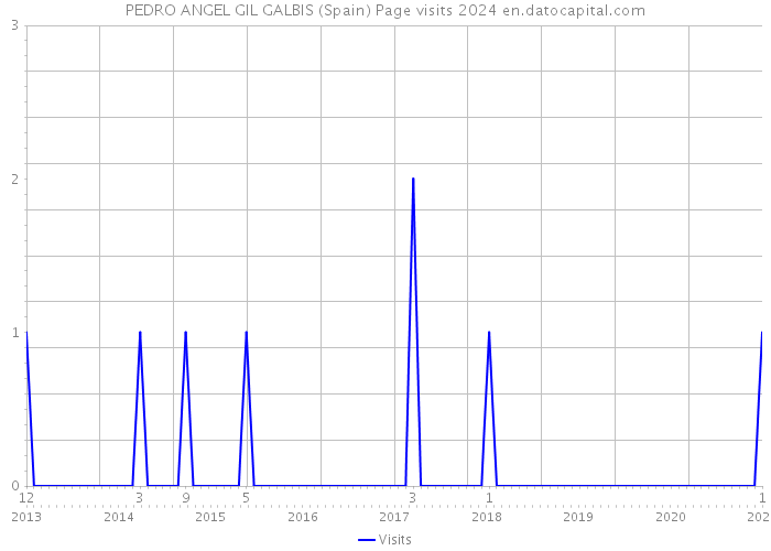 PEDRO ANGEL GIL GALBIS (Spain) Page visits 2024 