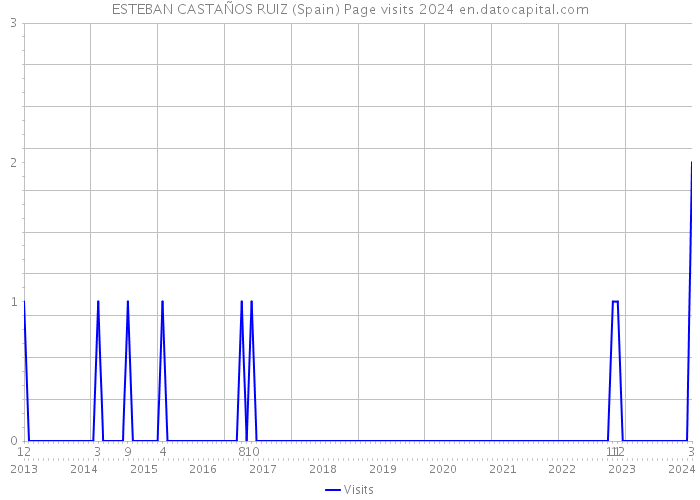 ESTEBAN CASTAÑOS RUIZ (Spain) Page visits 2024 