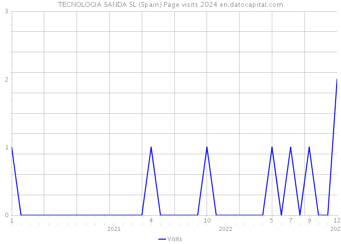 TECNOLOGIA SANDA SL (Spain) Page visits 2024 