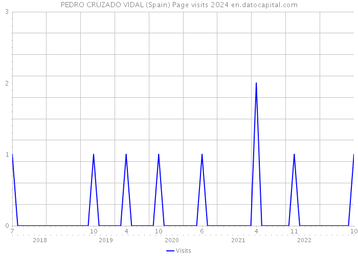 PEDRO CRUZADO VIDAL (Spain) Page visits 2024 