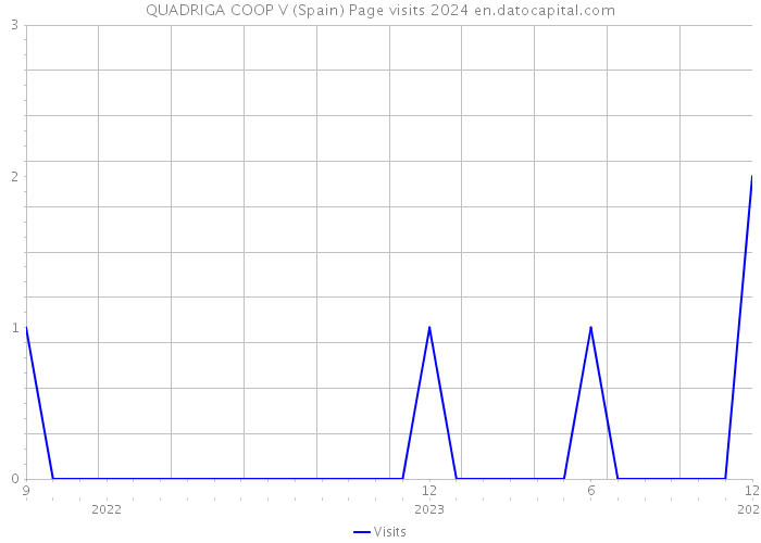QUADRIGA COOP V (Spain) Page visits 2024 