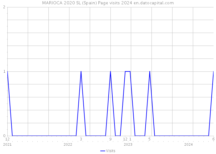 MARIOCA 2020 SL (Spain) Page visits 2024 