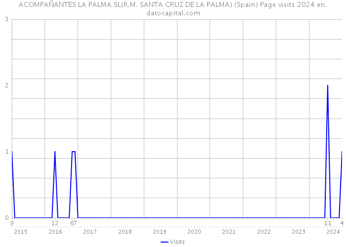 ACOMPAÑANTES LA PALMA SL(R.M. SANTA CRUZ DE LA PALMA) (Spain) Page visits 2024 