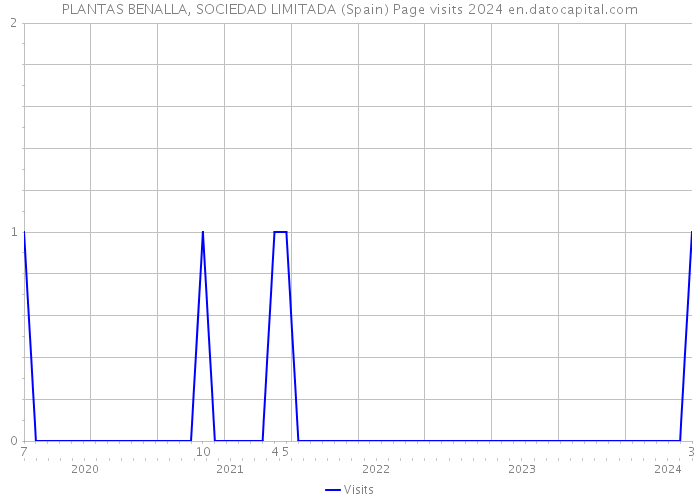 PLANTAS BENALLA, SOCIEDAD LIMITADA (Spain) Page visits 2024 