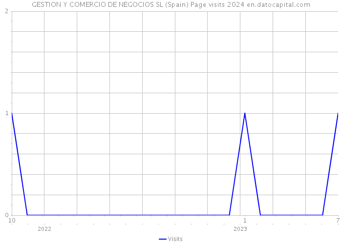GESTION Y COMERCIO DE NEGOCIOS SL (Spain) Page visits 2024 