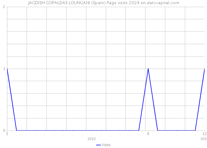 JAGDISH GOPALDAS LOUNGANI (Spain) Page visits 2024 