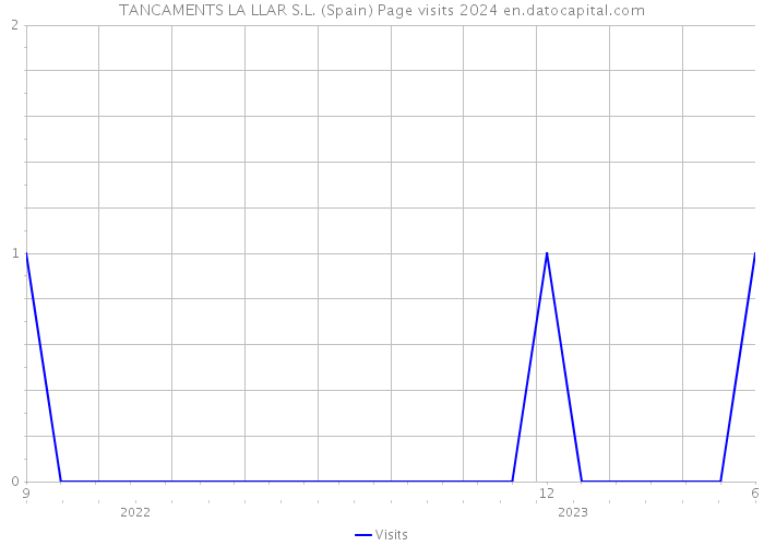 TANCAMENTS LA LLAR S.L. (Spain) Page visits 2024 