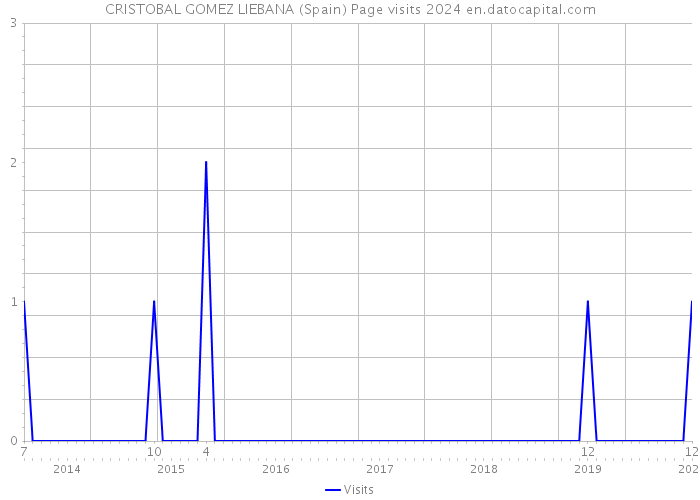 CRISTOBAL GOMEZ LIEBANA (Spain) Page visits 2024 