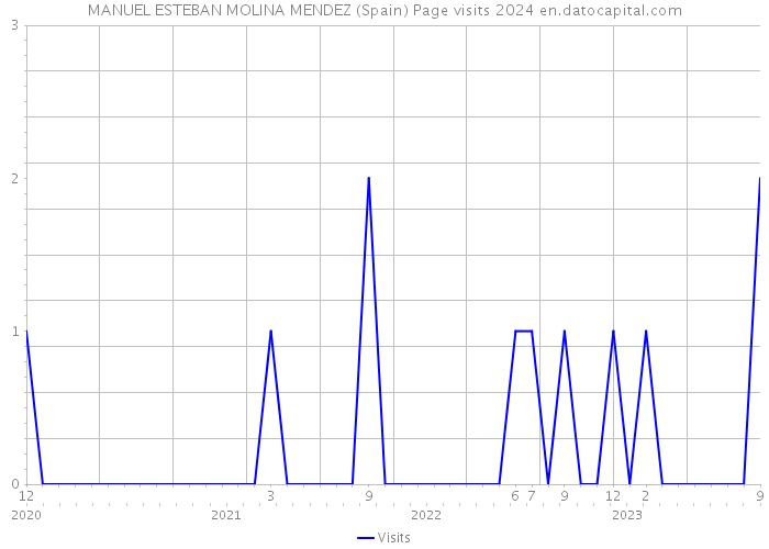 MANUEL ESTEBAN MOLINA MENDEZ (Spain) Page visits 2024 