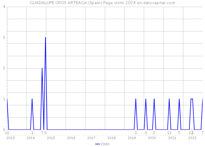 GUADALUPE GROS ARTEAGA (Spain) Page visits 2024 