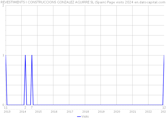 REVESTIMENTS I CONSTRUCCIONS GONZALEZ AGUIRRE SL (Spain) Page visits 2024 