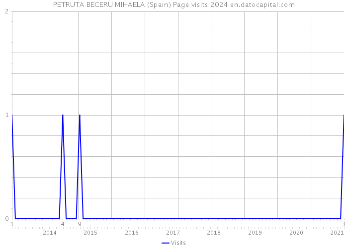 PETRUTA BECERU MIHAELA (Spain) Page visits 2024 