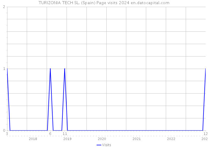 TURIZONIA TECH SL. (Spain) Page visits 2024 