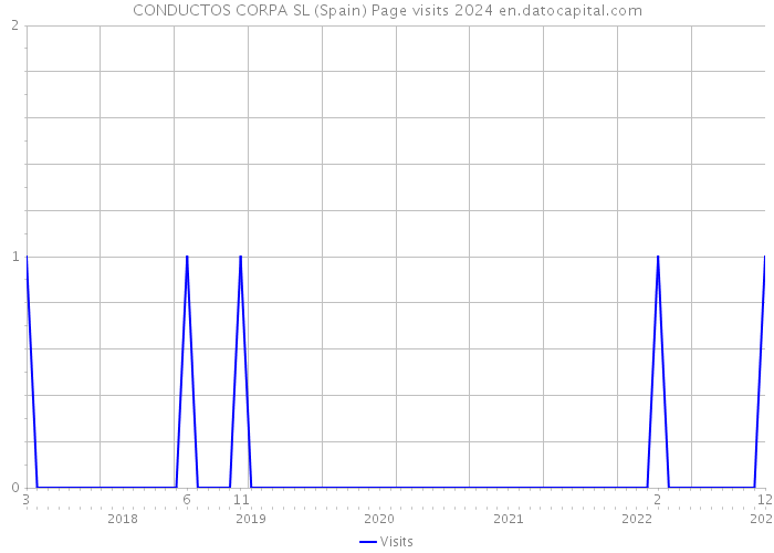 CONDUCTOS CORPA SL (Spain) Page visits 2024 