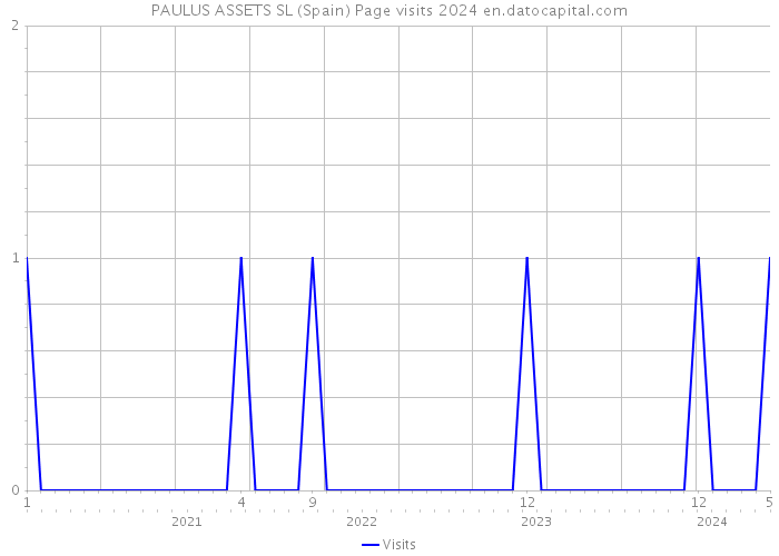 PAULUS ASSETS SL (Spain) Page visits 2024 