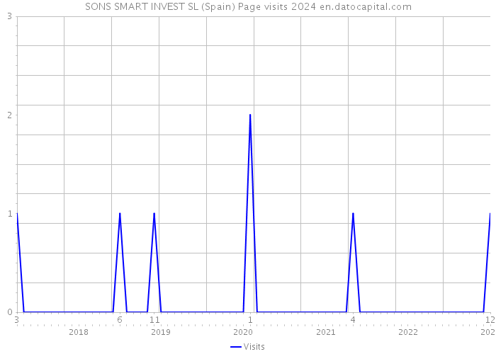 SONS SMART INVEST SL (Spain) Page visits 2024 