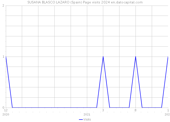 SUSANA BLASCO LAZARO (Spain) Page visits 2024 