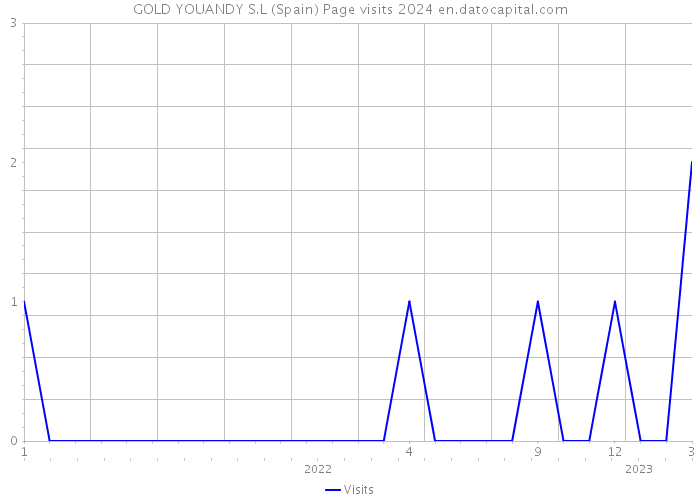 GOLD YOUANDY S.L (Spain) Page visits 2024 