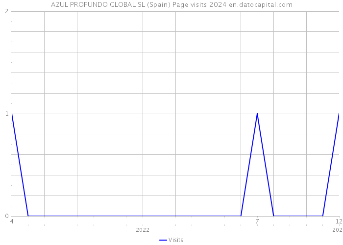 AZUL PROFUNDO GLOBAL SL (Spain) Page visits 2024 
