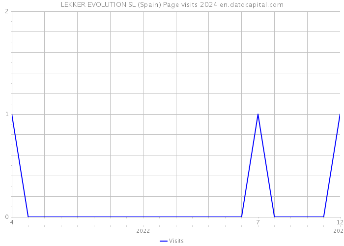 LEKKER EVOLUTION SL (Spain) Page visits 2024 