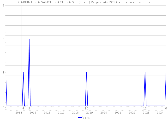 CARPINTERIA SANCHEZ AGUERA S.L. (Spain) Page visits 2024 